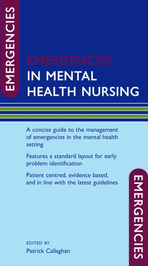 Cover image for book Emergencies in Mental Health Nursing