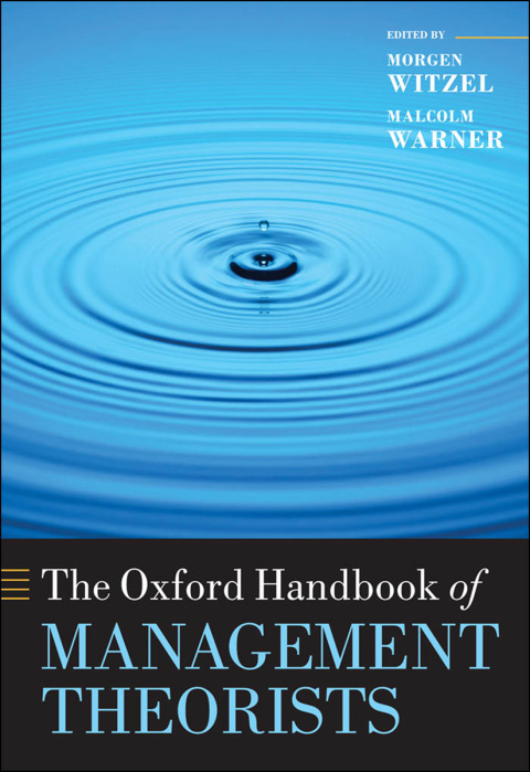 Cover image for book The Oxford Handbook of Management Theorists