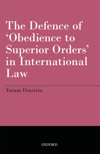 The Defence of 'Obedience to Superior Orders' in International Law