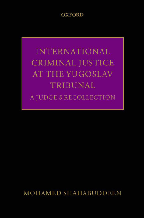 Cover image for book International Criminal Justice at the Yugoslav Tribunal