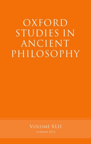 Oxford Studies in Ancient Philosophy, Volume 42
