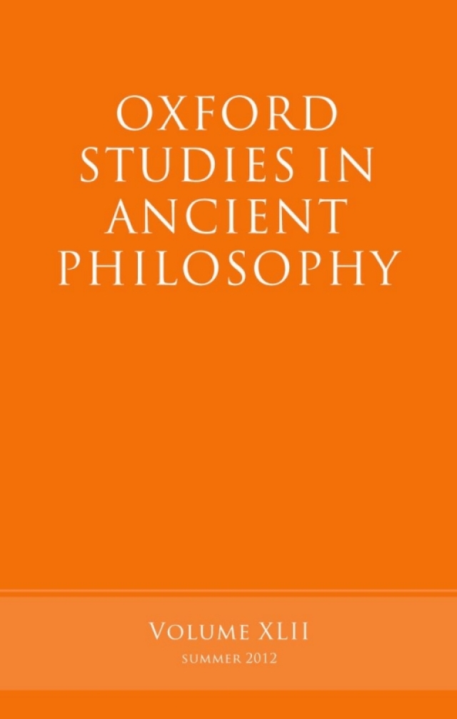 Oxford Studies in Ancient Philosophy, Volume 42
