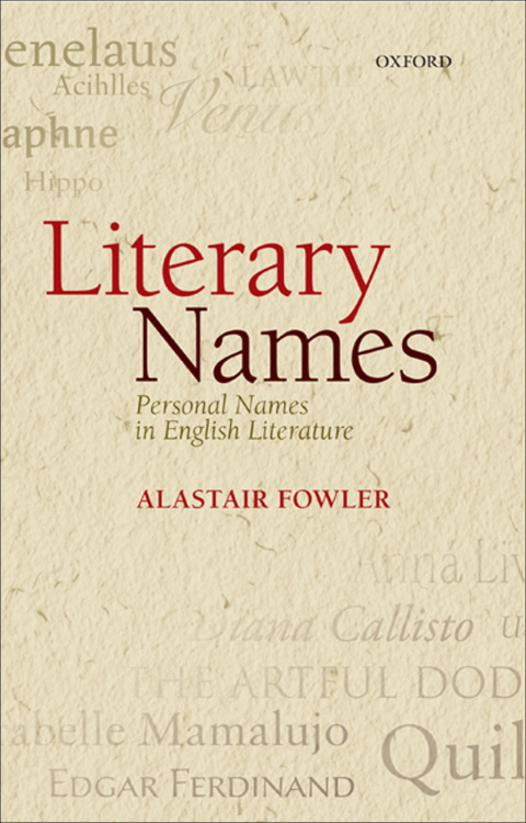 Cover image for book Literary Names