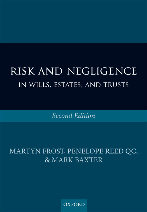 Cover image for book Risk and Negligence in Wills, Estates, and Trusts