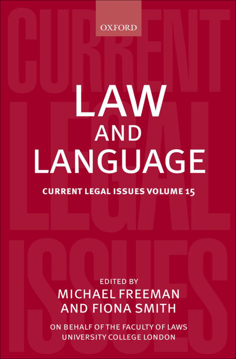 Cover image for book Law and Language