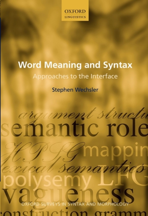 Cover image for book Word Meaning and Syntax
