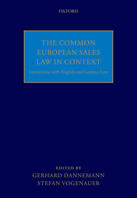 Cover image for book The Common European Sales Law in Context