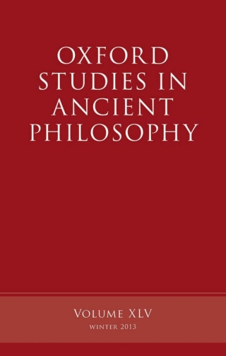 Oxford Studies in Ancient Philosophy, Volume 45