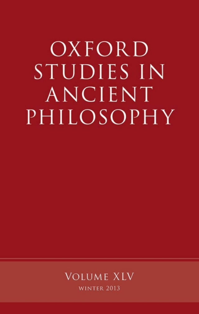 Oxford Studies in Ancient Philosophy, Volume 45