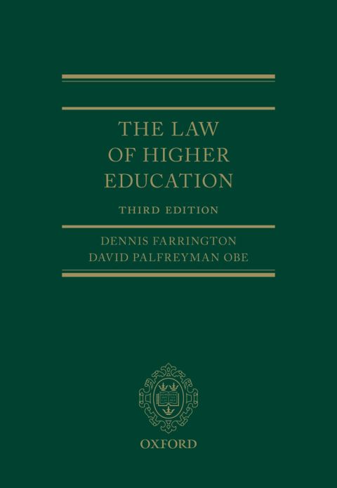 Cover image for book The Law of Higher Education