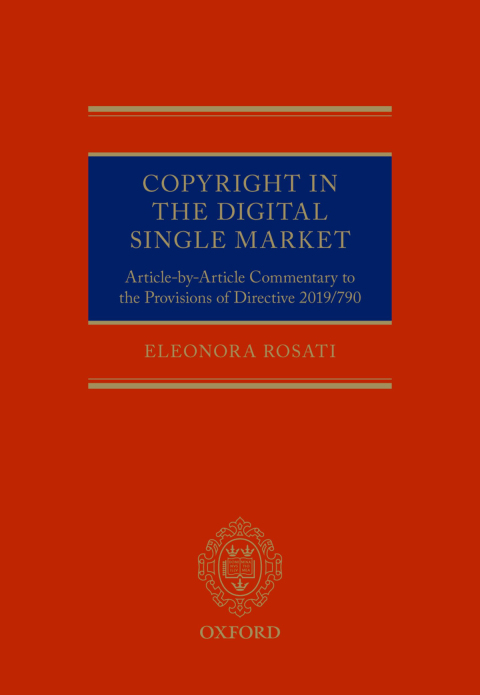 Cover image for book Copyright in the Digital Single Market