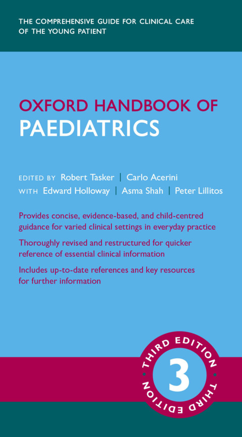 Cover image for book Oxford Handbook of Paediatrics 3e