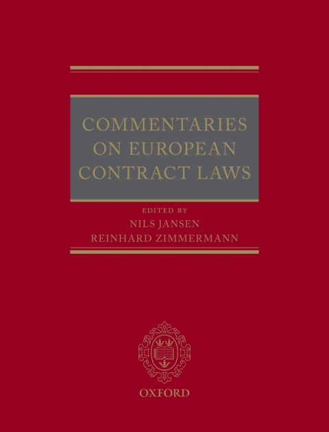 Cover image for book Commentaries on European Contract Laws