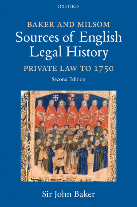 Cover image for book Baker and Milsom Sources of English Legal History