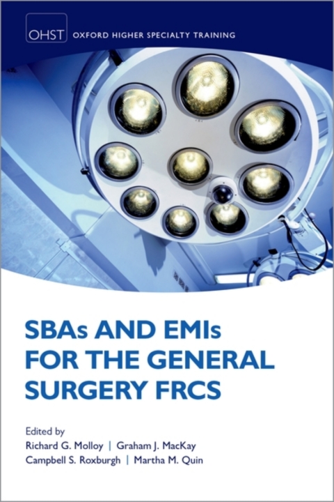 Cover image for book SBAs and EMIs for the General Surgery FRCS