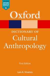 Cover image: A Dictionary of Cultural Anthropology 1st edition