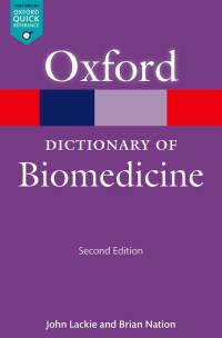 Cover image: A Dictionary of Biomedicine 2nd edition