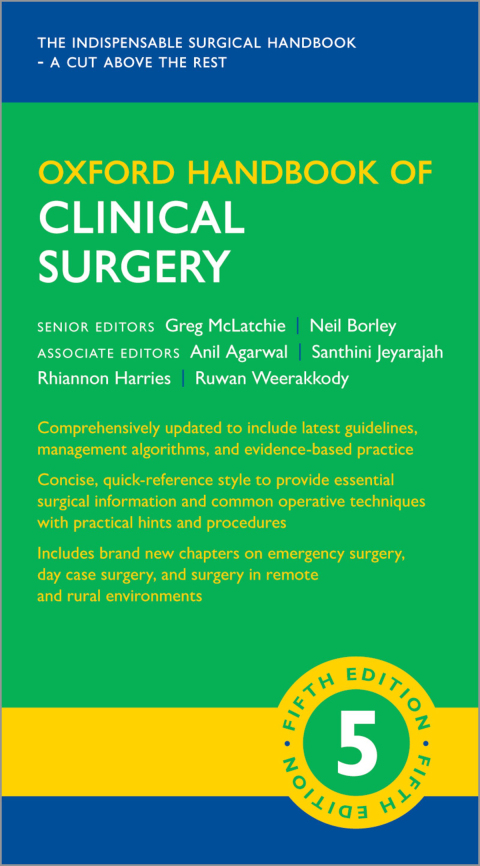Cover image for book Oxford Handbook of Clinical Surgery
