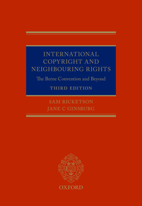Cover image for book International Copyright and Neighbouring Rights