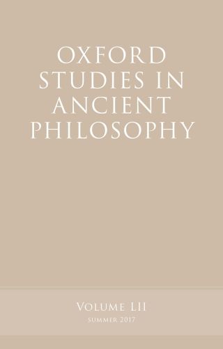 Oxford Studies in Ancient Philosophy, Volume 52