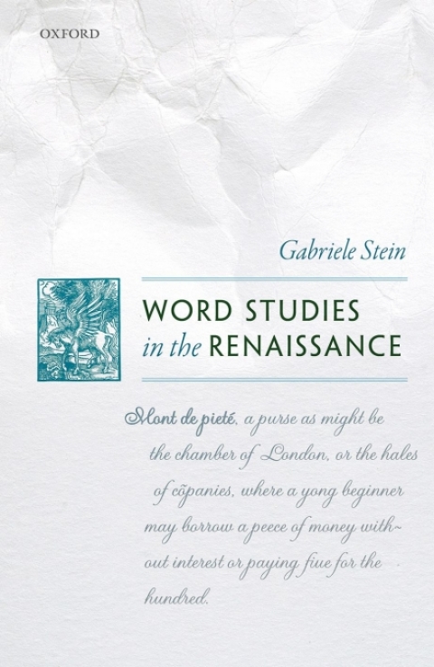 Cover image for book Word Studies in the Renaissance