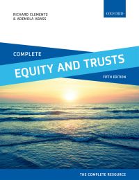 Titelbild: Complete Equity and Trusts 5th edition 9780198787549