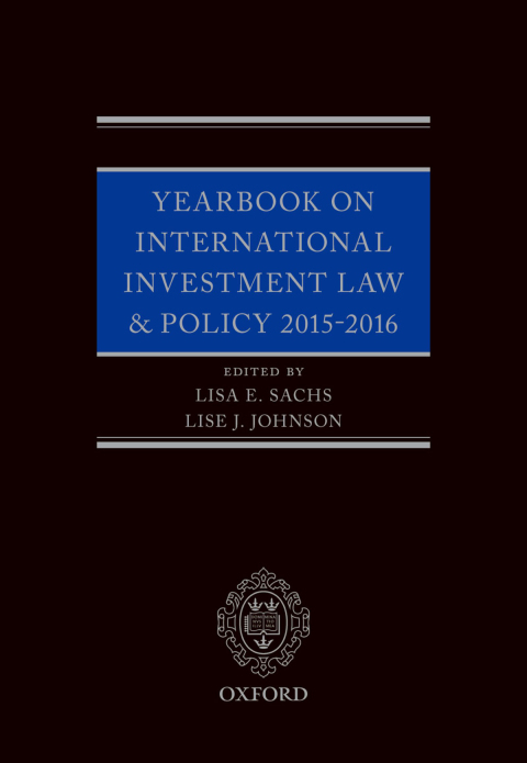 Cover image for book Yearbook on International Investment Law & Policy 2015-2016