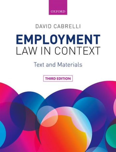 Cover image for book Employment Law in Context