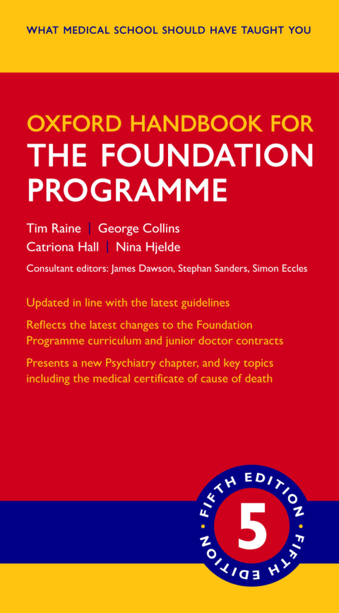 Cover image for book Oxford Handbook for the Foundation Programme