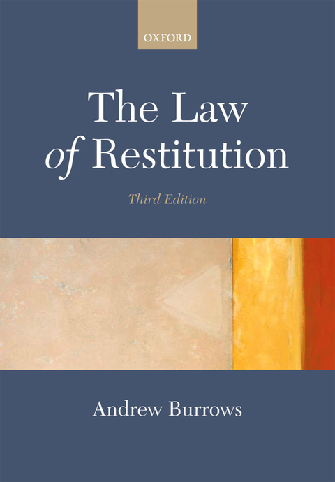 Cover image for book The Law of Restitution