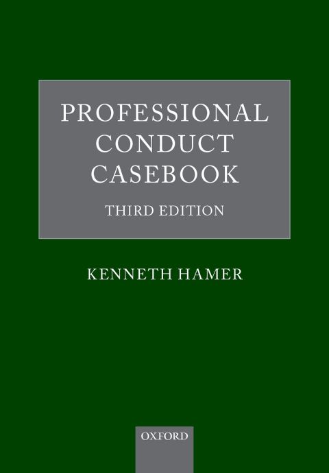 Cover image for book Professional Conduct Casebook