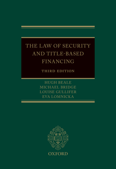 Cover image for book The Law of Security and Title-Based Financing