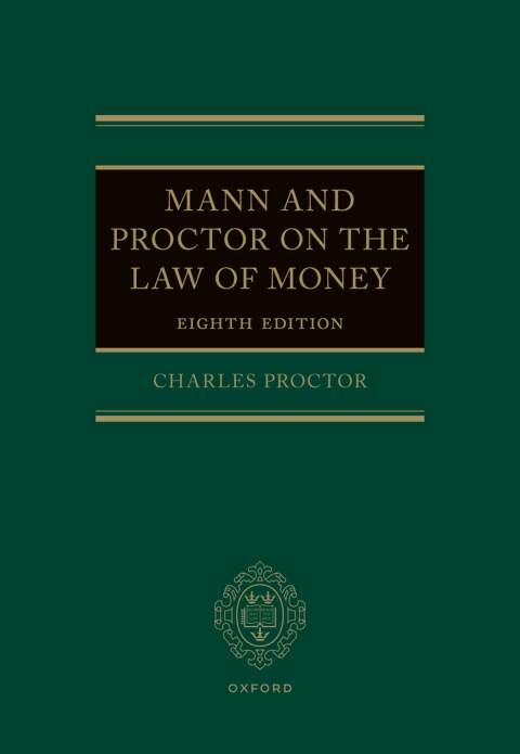 Cover image for book Mann and Proctor on the Law of Money