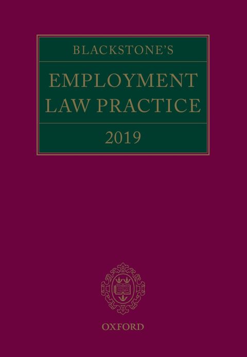 Cover image for book Blackstone's Employment Law Practice 2019