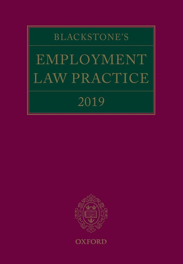 Blackstone's Employment Law Practice 2019 (book and digital pack)