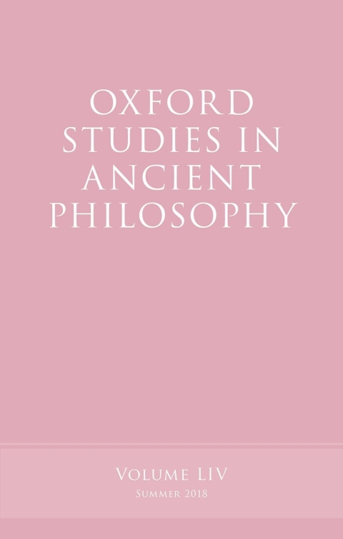 Cover image for book Oxford Studies in Ancient Philosophy, Volume 54