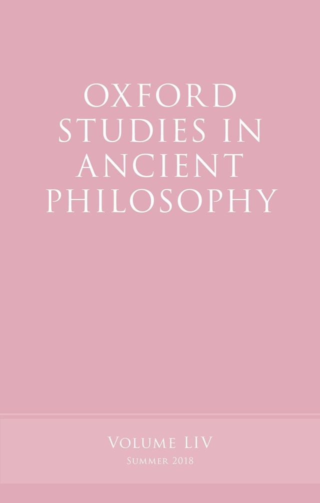 Oxford Studies in Ancient Philosophy, Volume 54