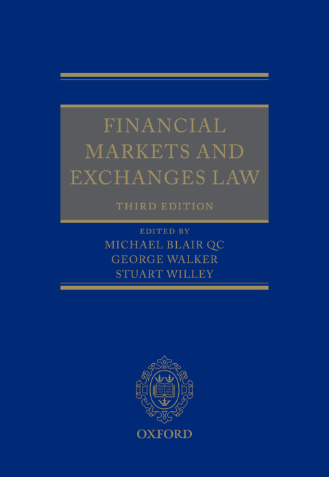 Cover image for book Financial Markets and Exchanges Law