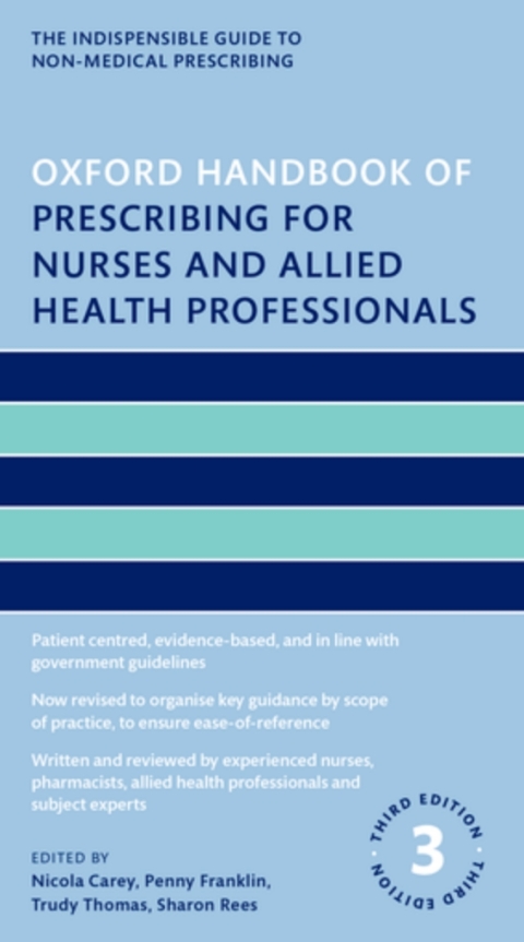 Cover image for book Oxford Handbook of Prescribing for Nurses and Allied Health Professionals
