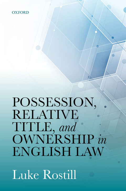 Cover image for book Possession, Relative Title, and Ownership in English Law