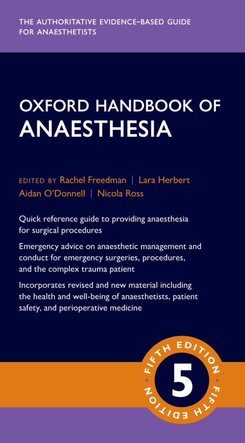 Cover image for book Oxford Handbook of Anaesthesia