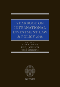 Cover image: Yearbook on International Investment Law & Policy 2018 9780198853343
