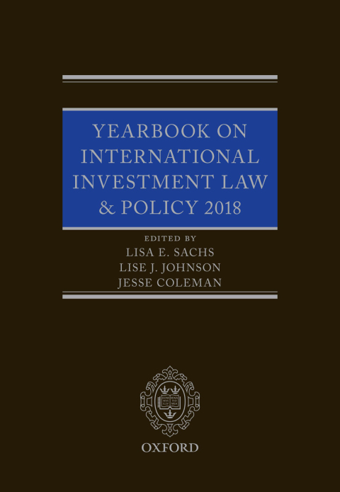 Cover image for book Yearbook on International Investment Law & Policy 2018