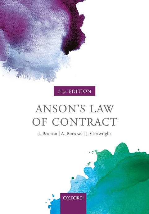 Cover image for book Anson's Law of Contract
