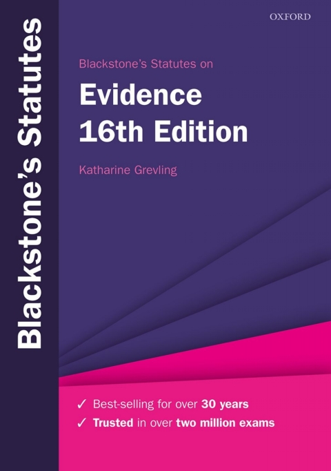 Cover image for book Blackstone's Statutes on Evidence