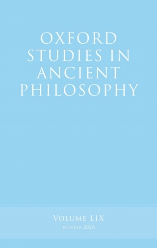 Oxford Studies in Ancient Philosophy, Volume 59