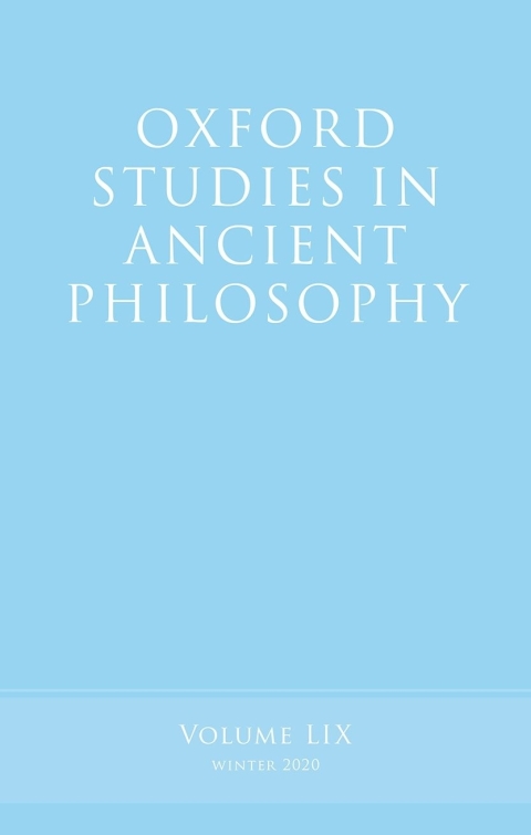 Cover image for book Oxford Studies in Ancient Philosophy, Volume 59