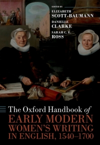 Titelbild: The Oxford Handbook of Early Modern Women's Writing in English, 1540-1700 9780198860631
