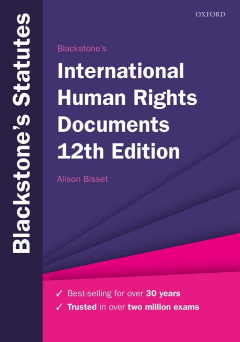 Cover image for book Blackstone's International Human Rights Documents