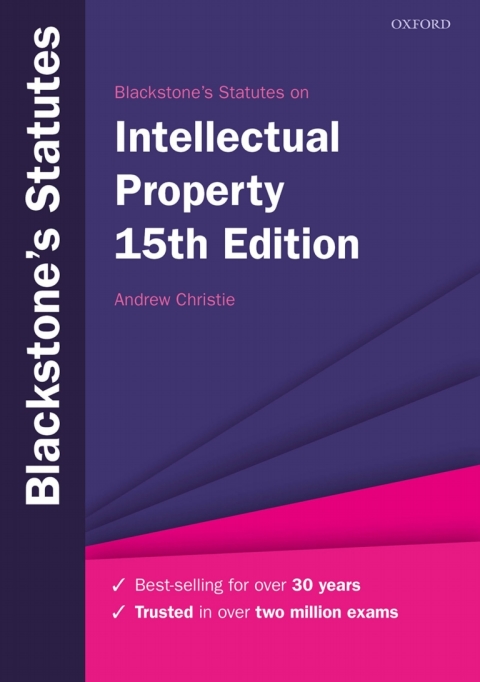 Cover image for book Blackstone's Statutes on Intellectual Property